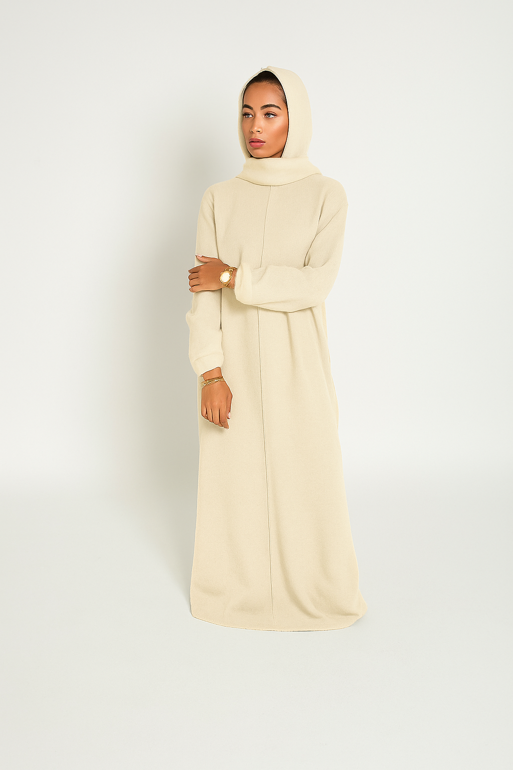 Robe longue en maille