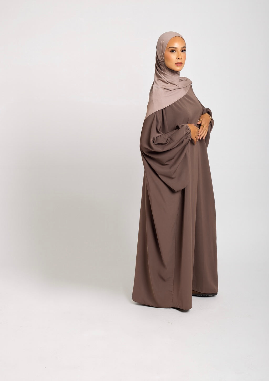Abaya manches bouffantes