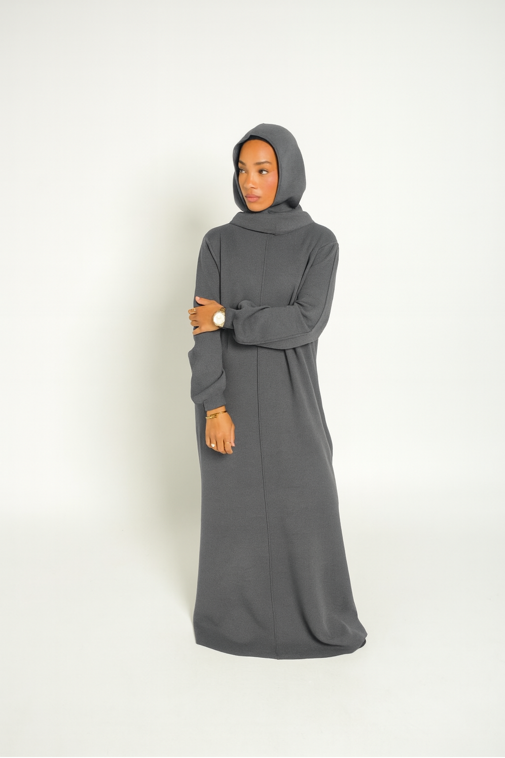 Robe longue en maille