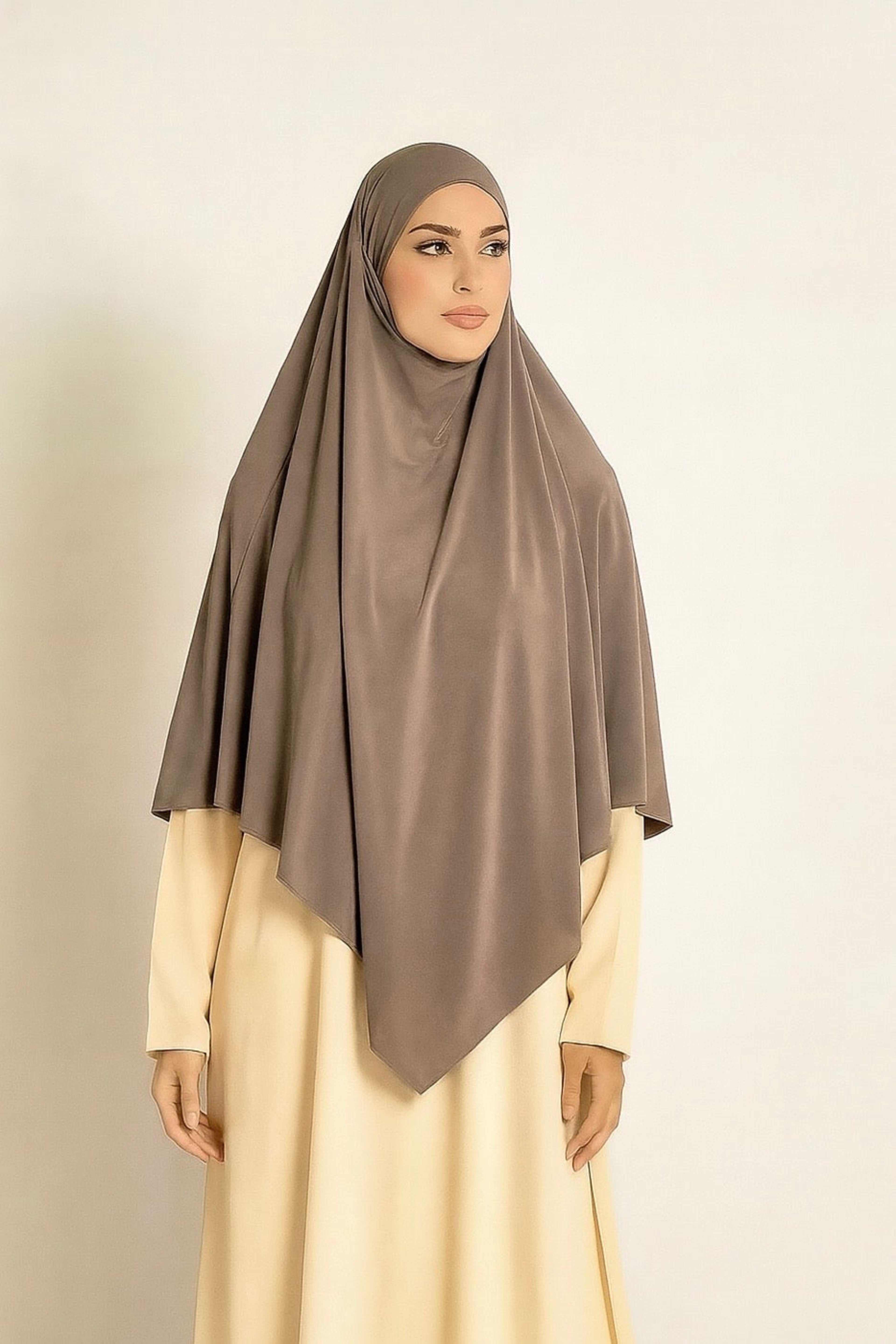 Khimar pointu en Jersey Premium
