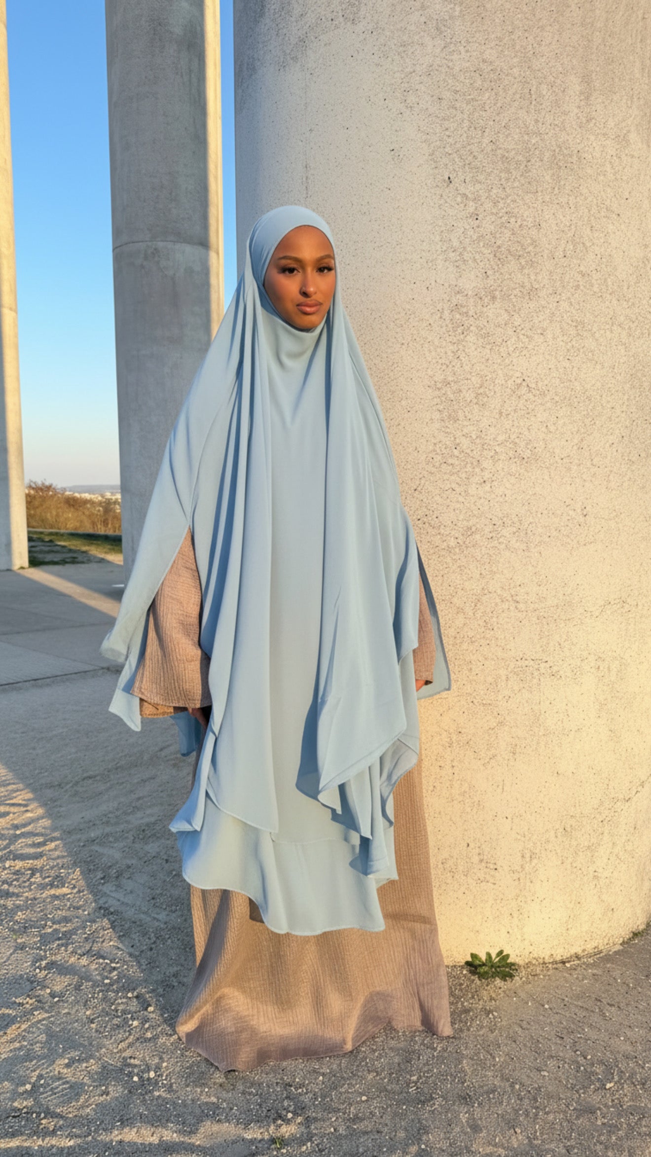 Khimar Long Mousseline