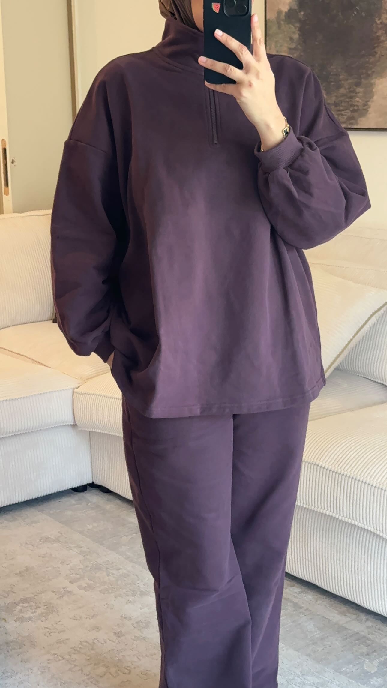 Ensemble jogging Zip