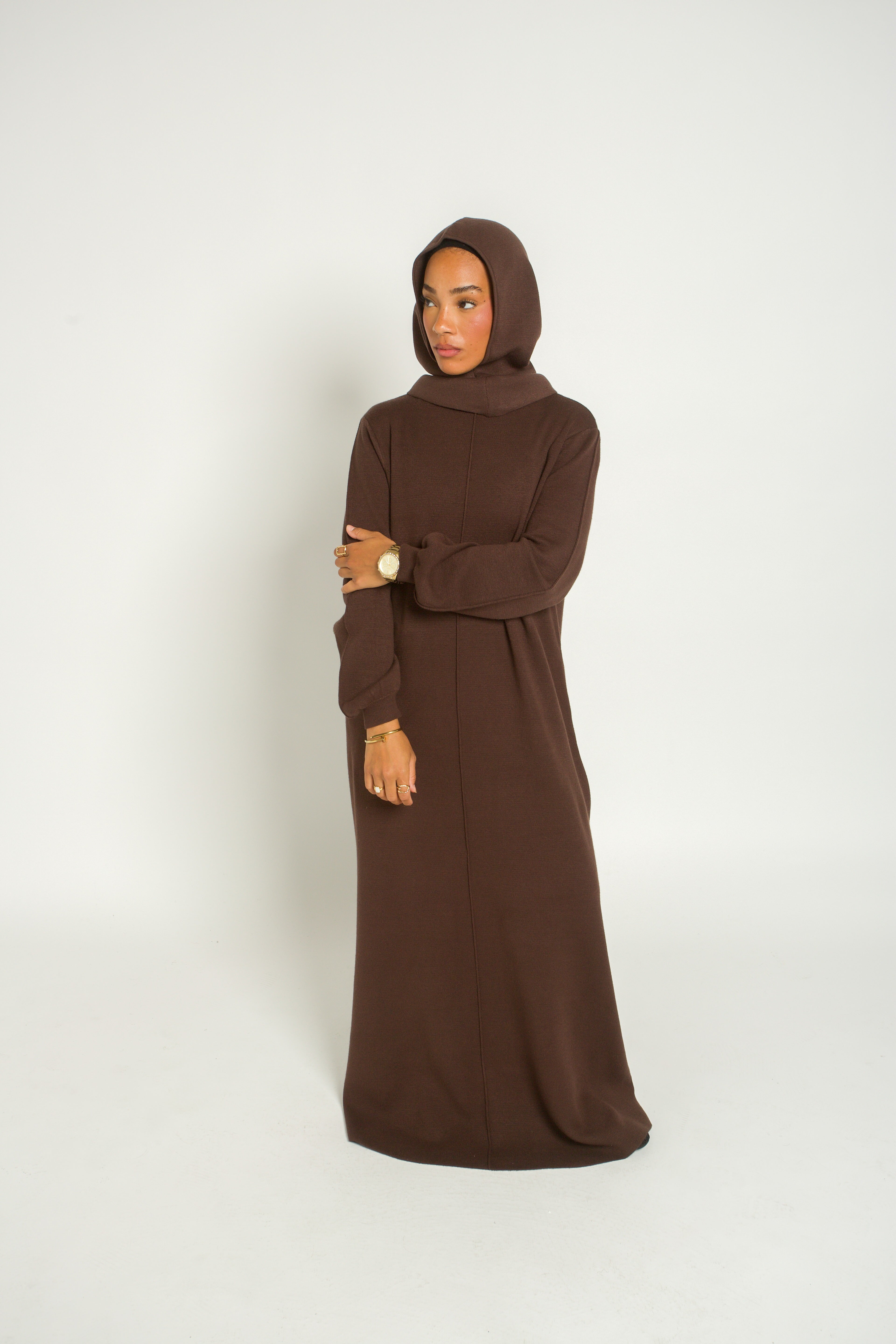 Robe longue en maille