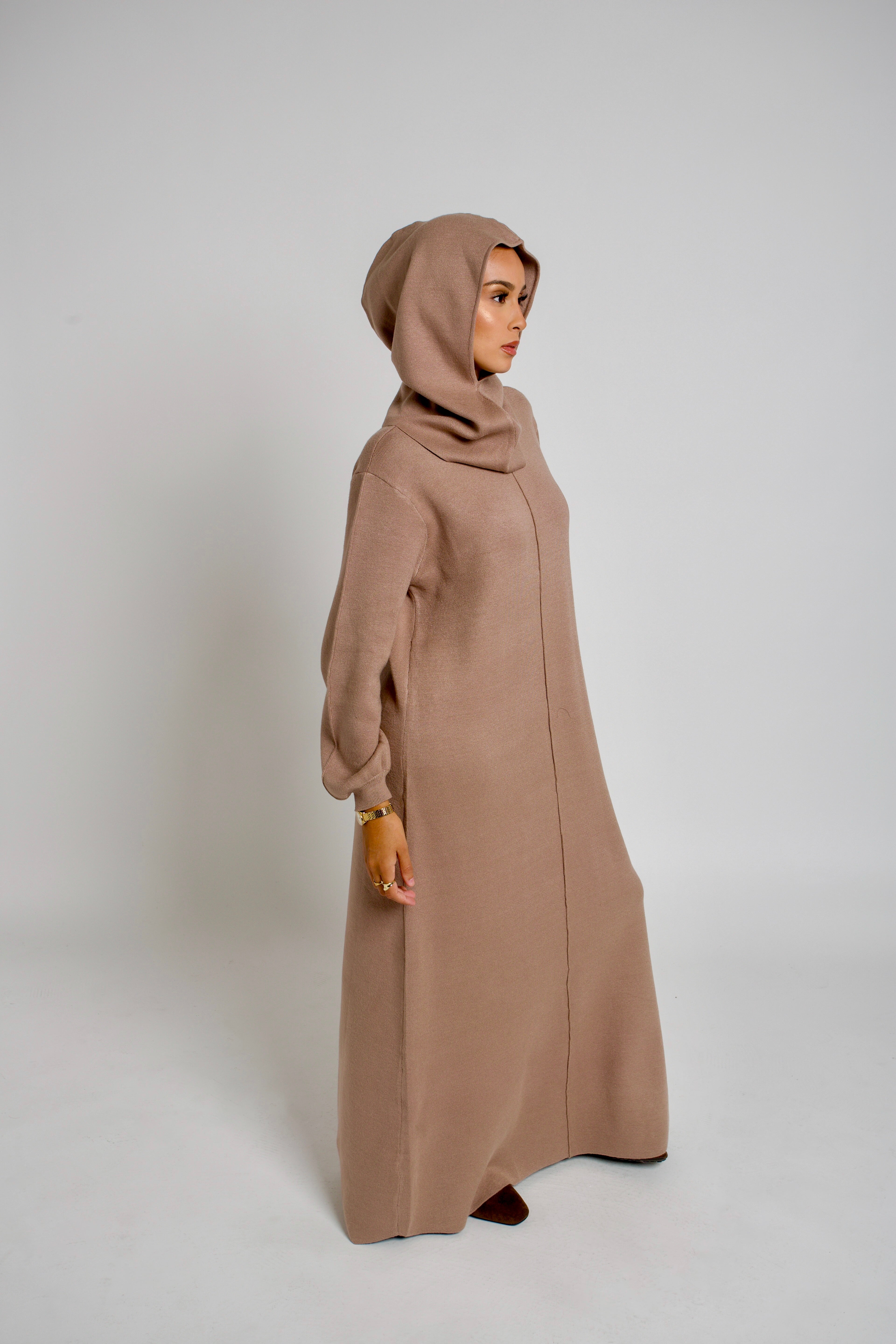 Robe longue en maille