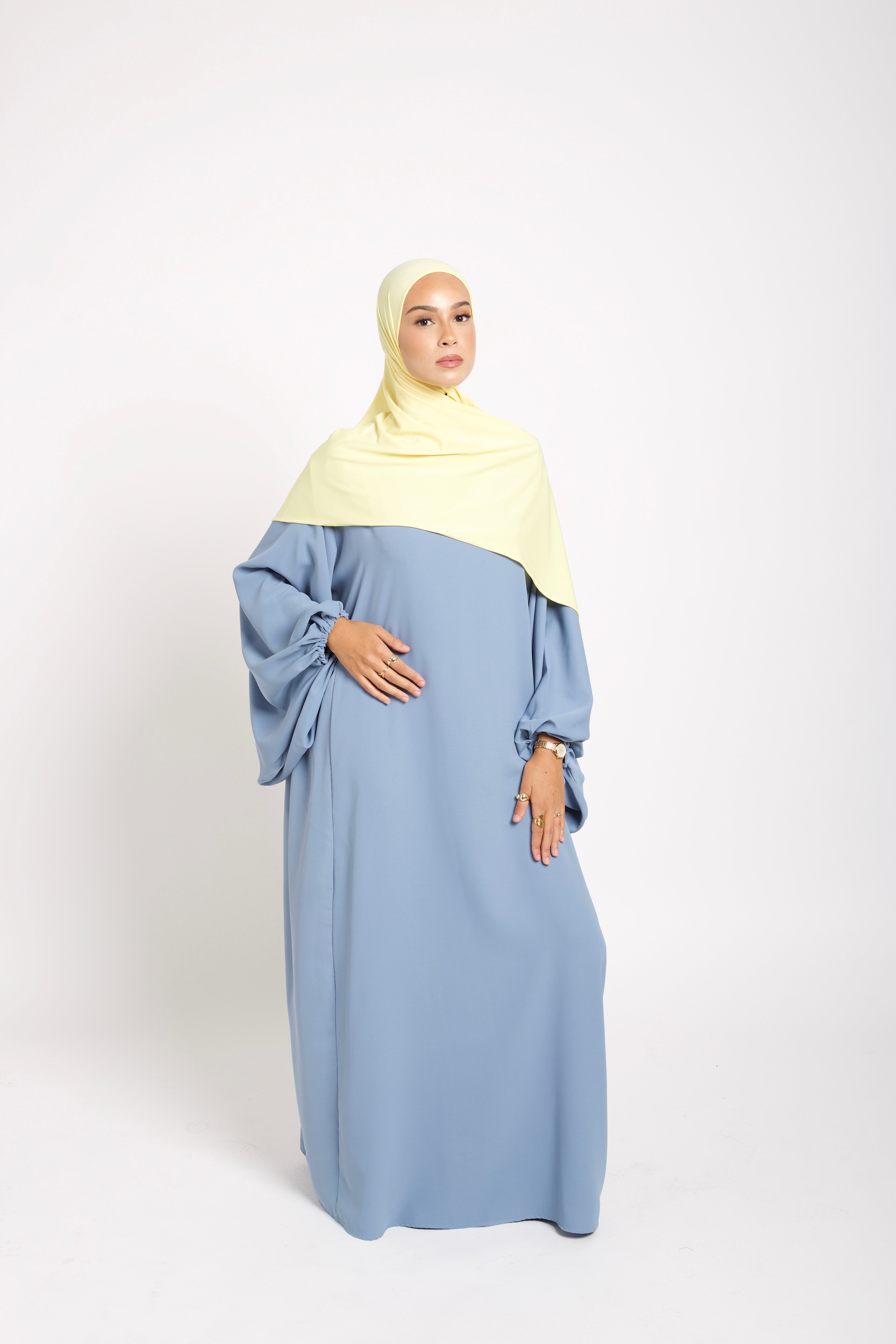 Abaya manches bouffantes