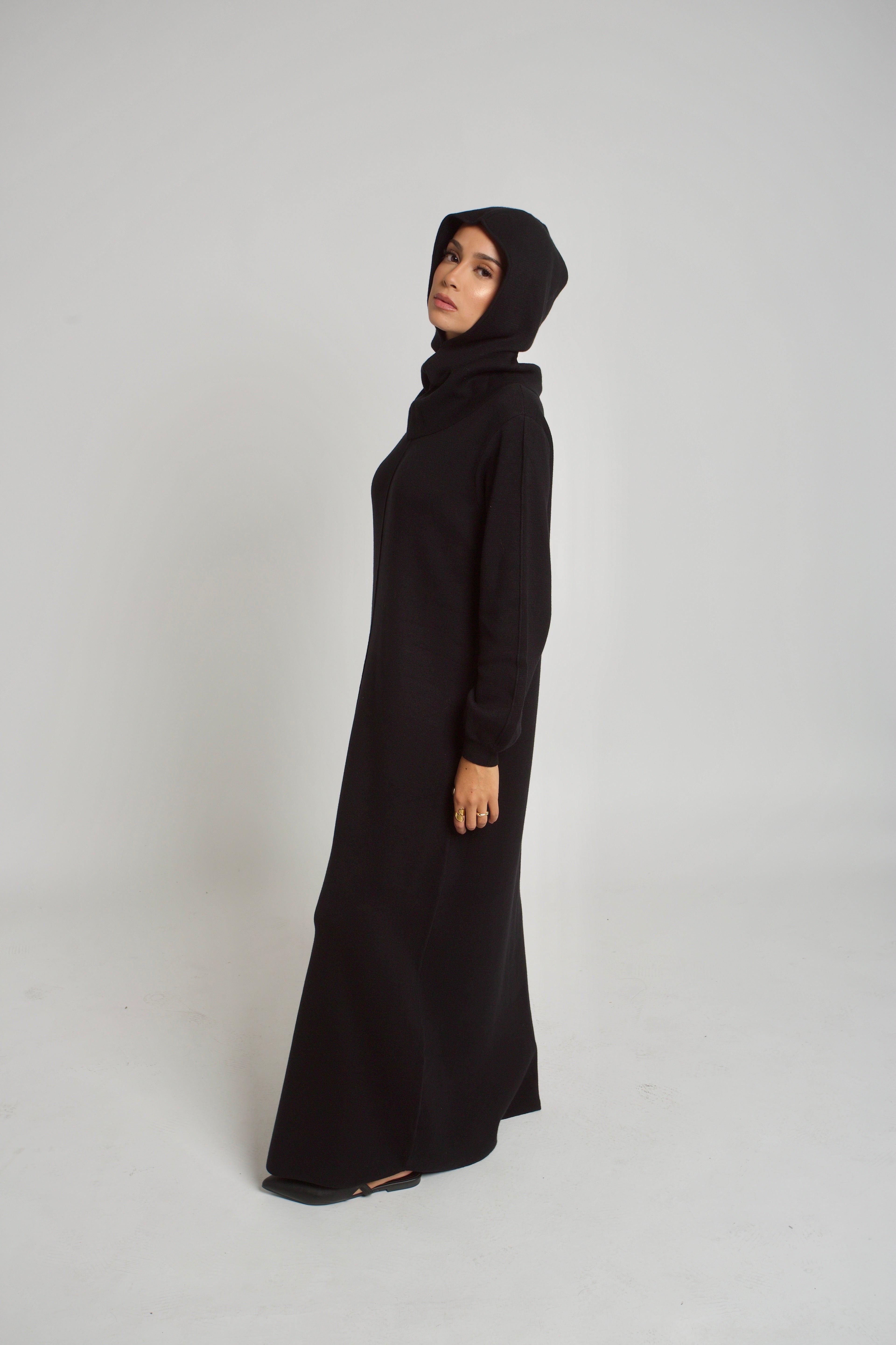 Robe longue en maille