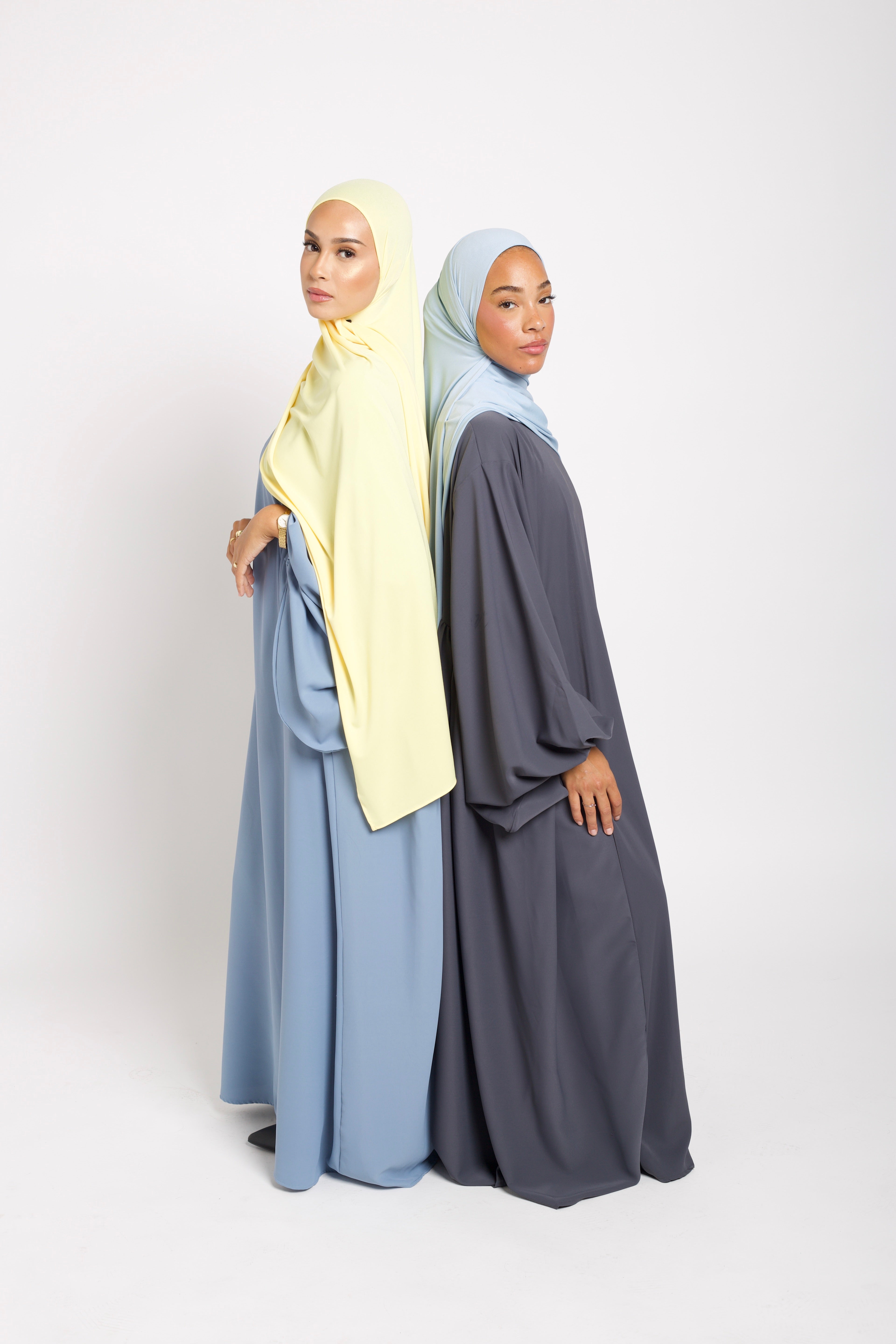 Abaya manches bouffantes