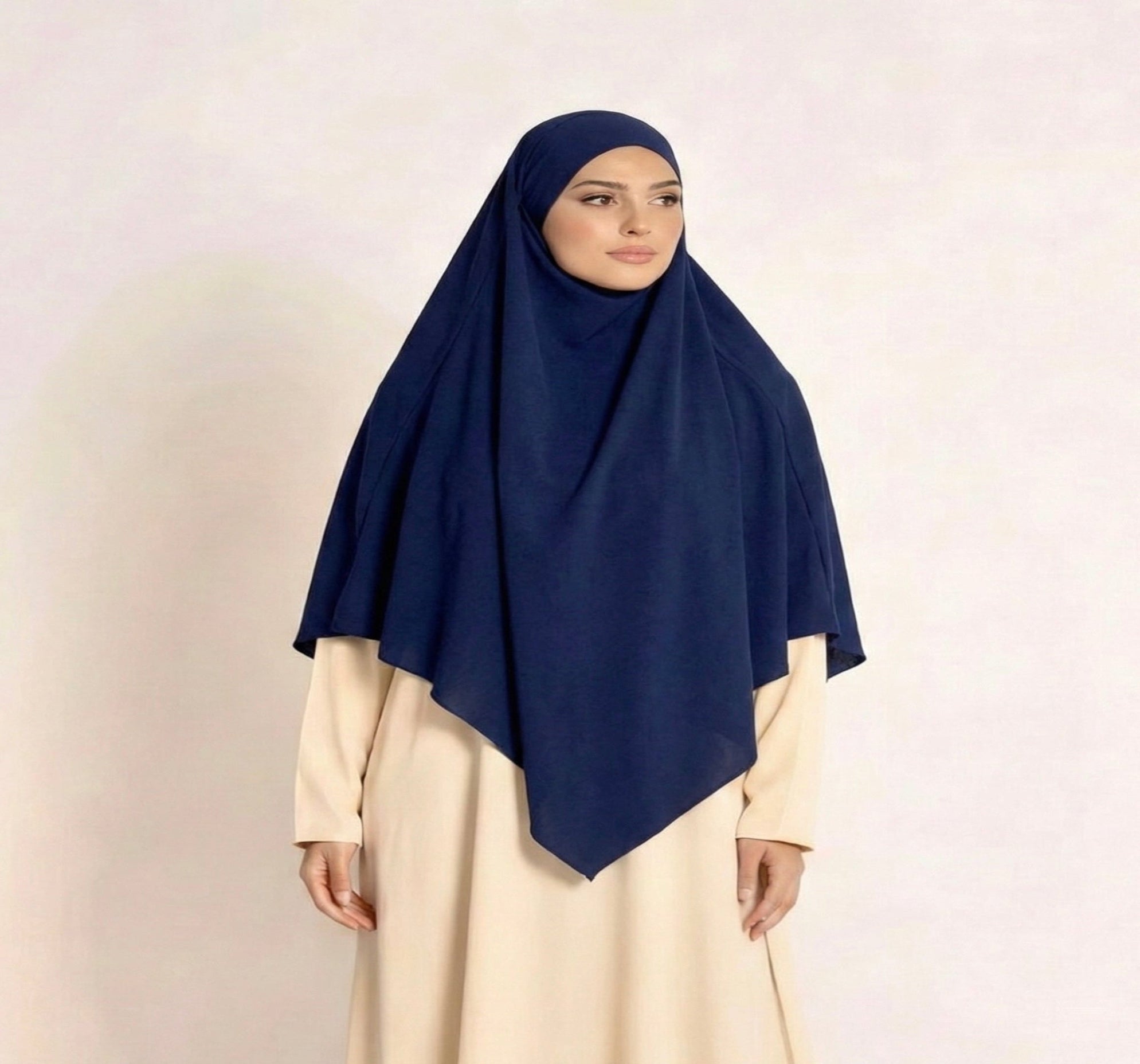 Khimar pointu en Jersey Premium