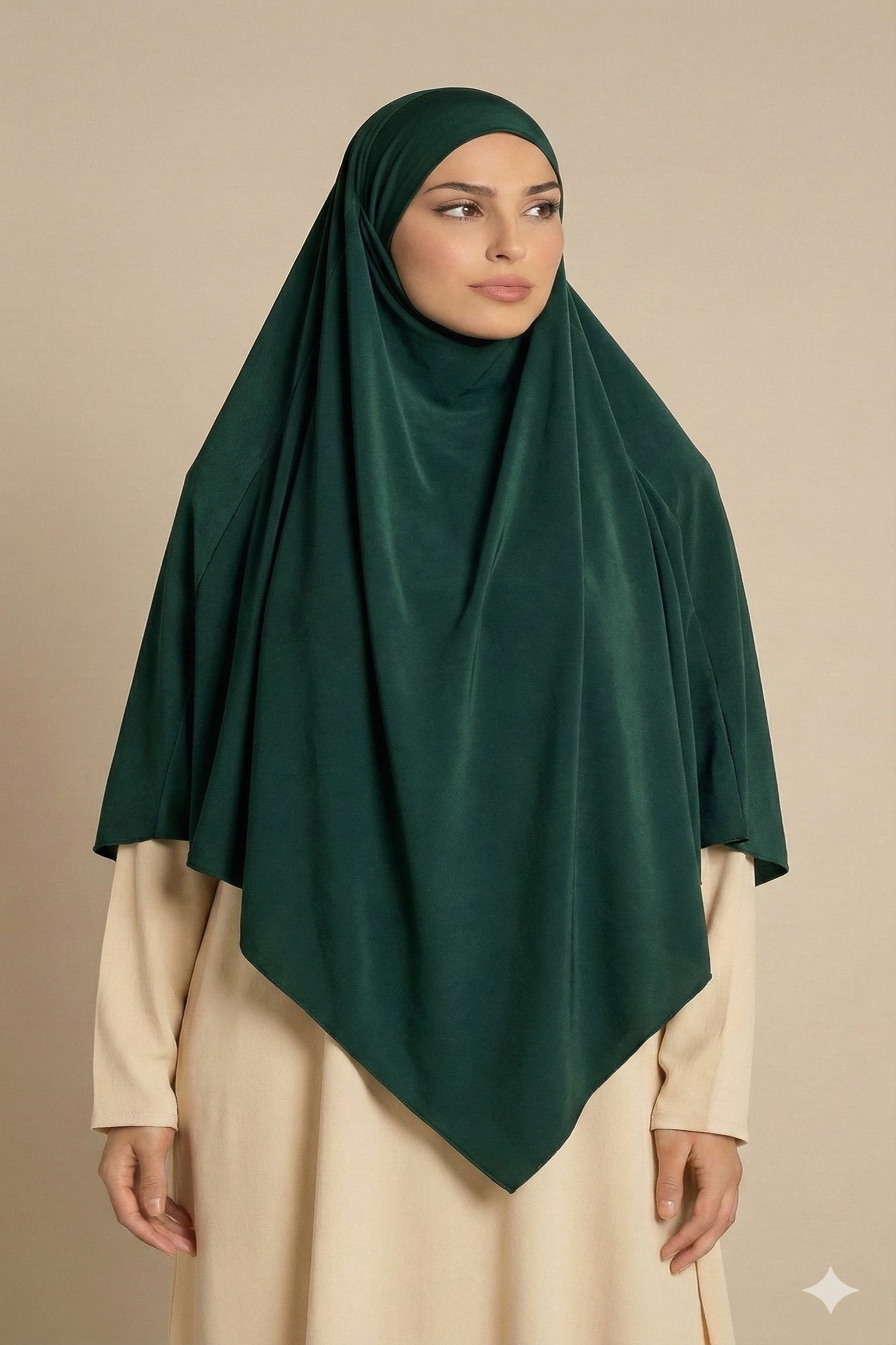 Khimar pointu en Jersey Premium