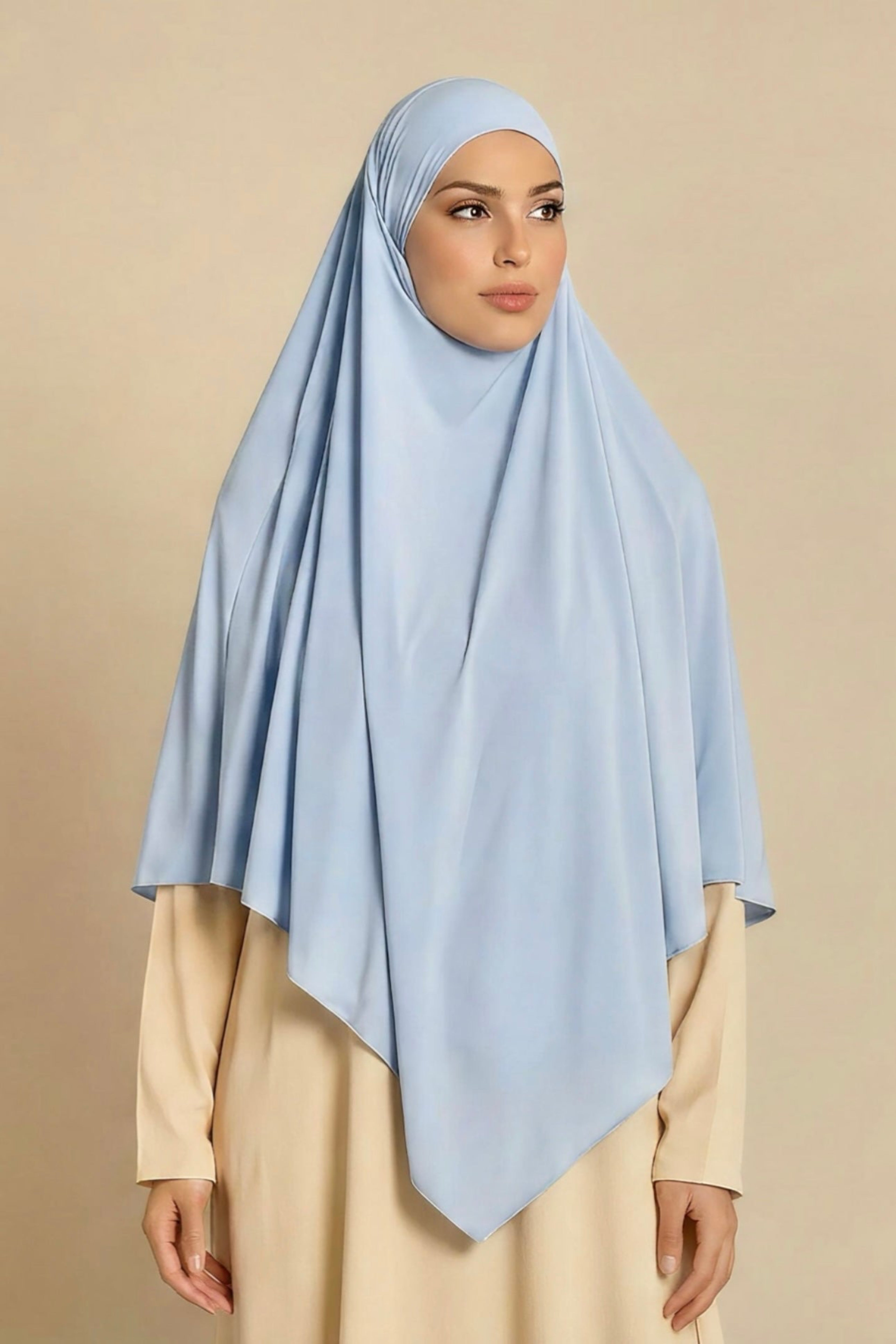 Khimar pointu en Jersey Premium