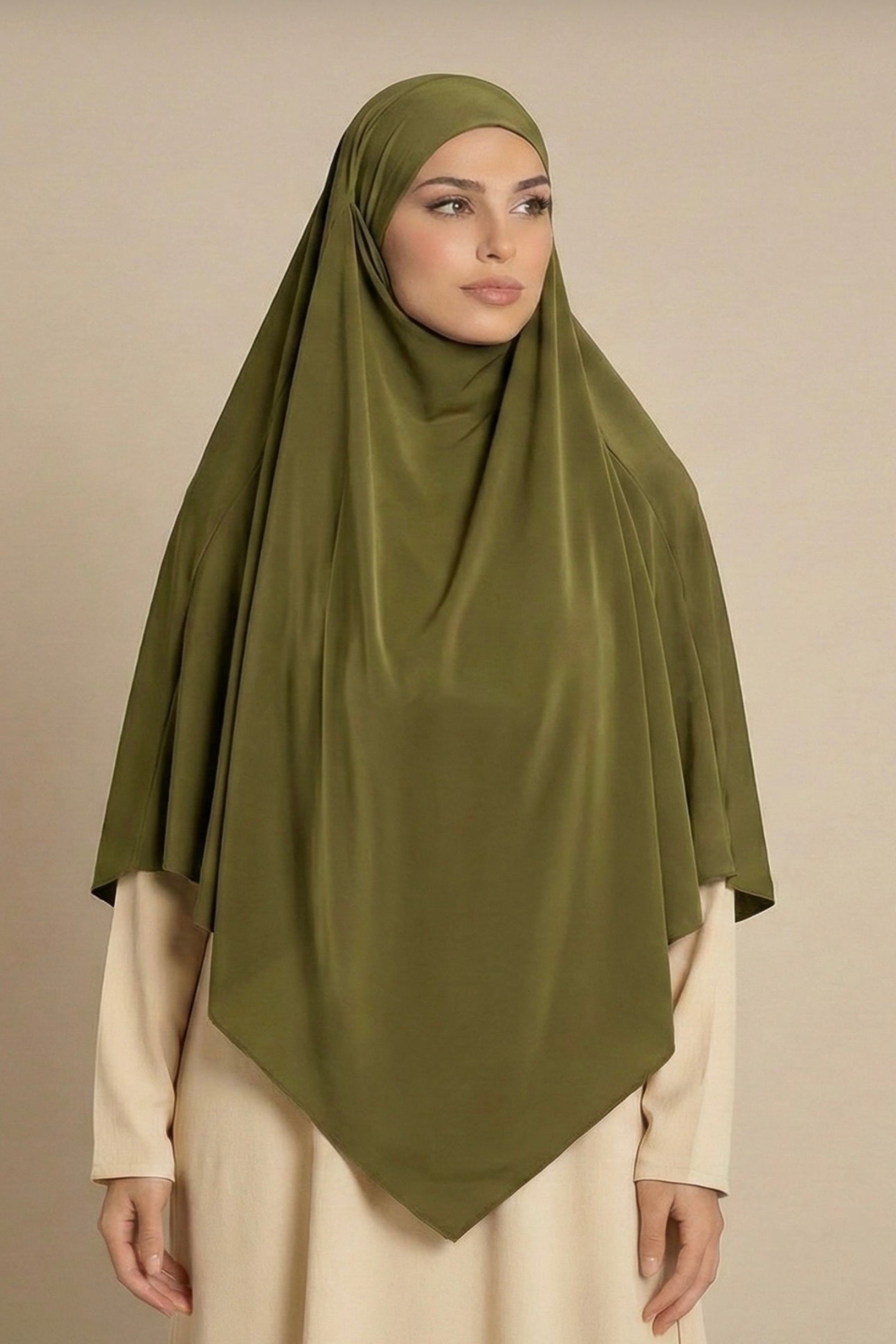 Khimar pointu en Jersey Premium