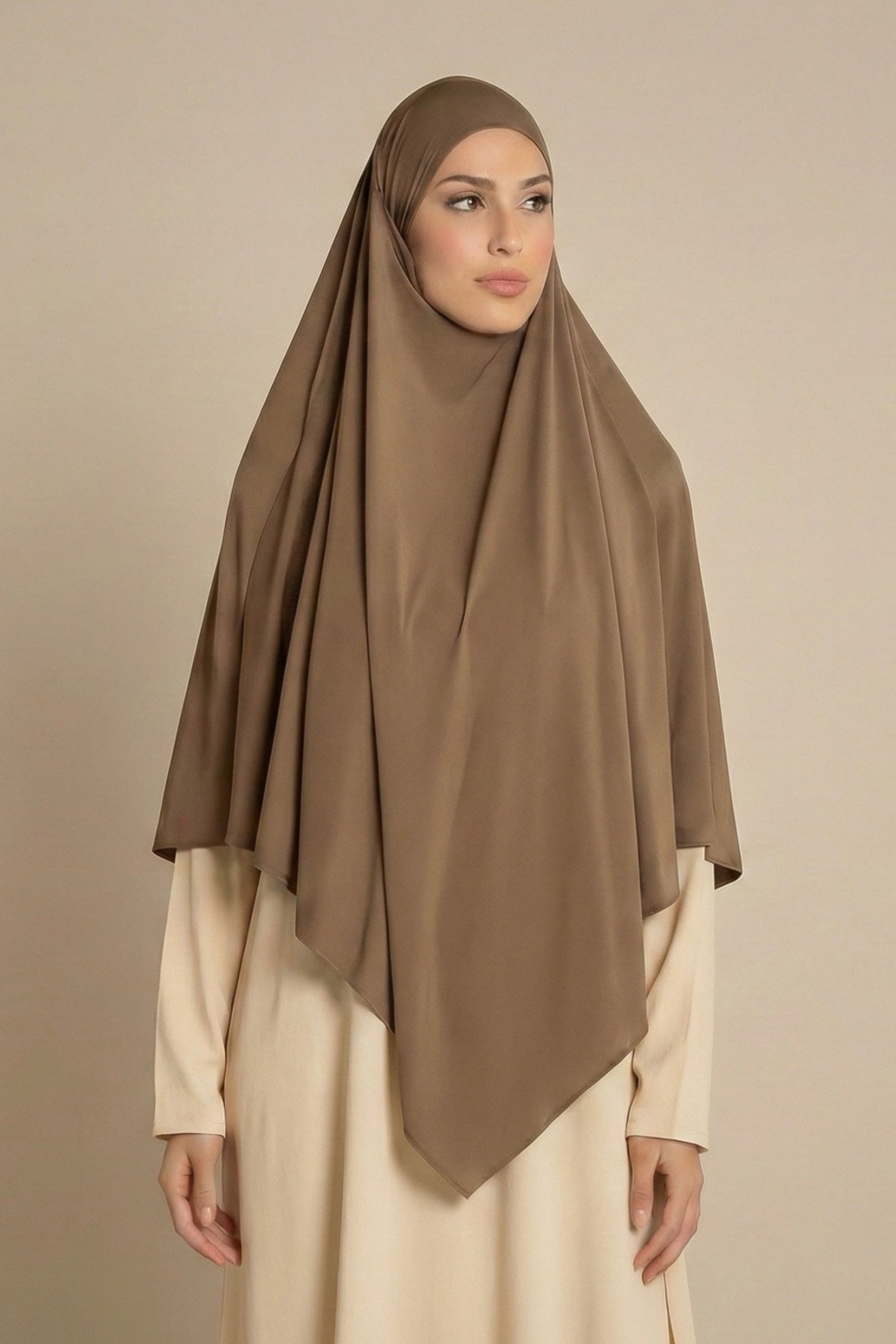 Khimar pointu en Jersey Premium