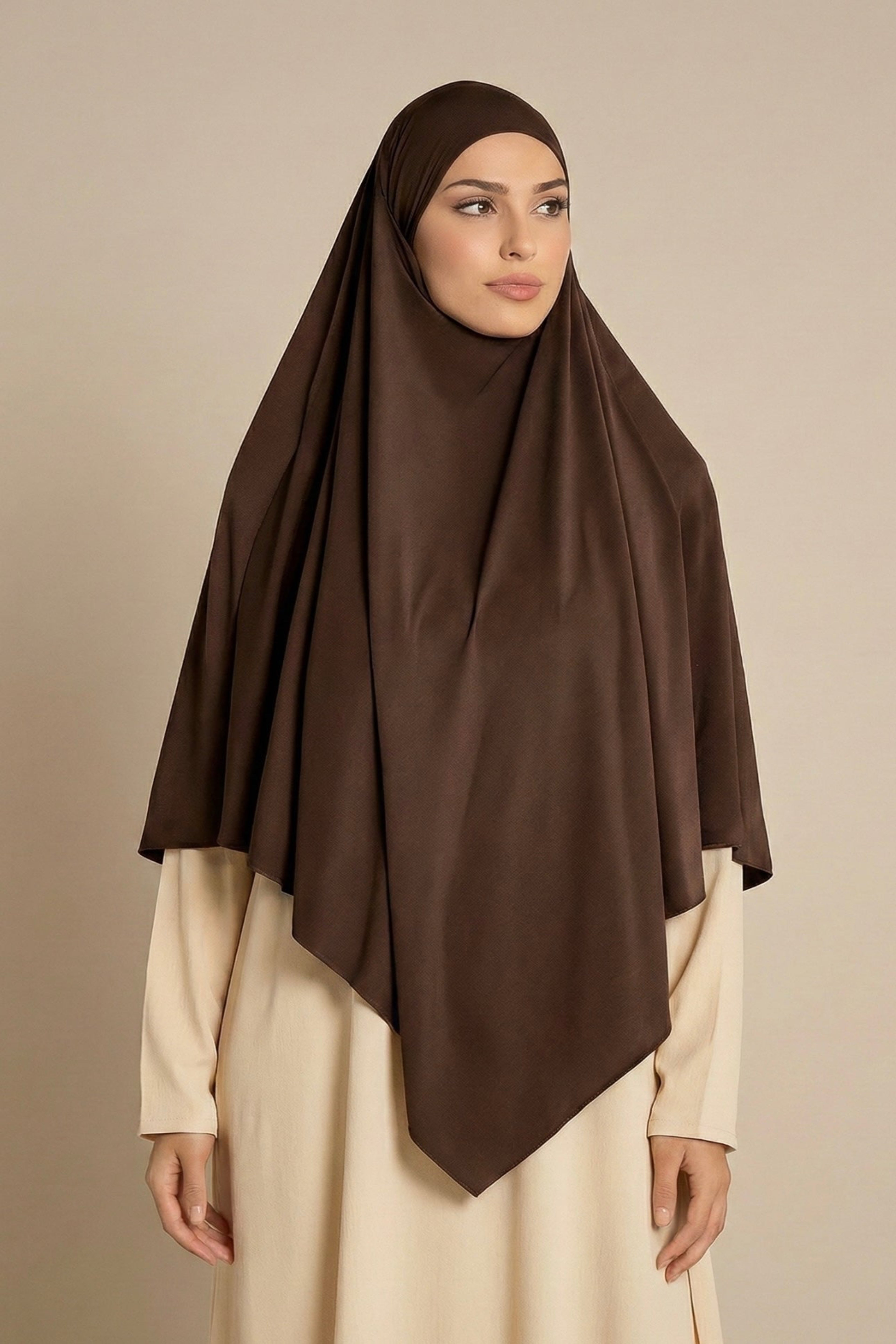 Khimar pointu en Jersey Premium
