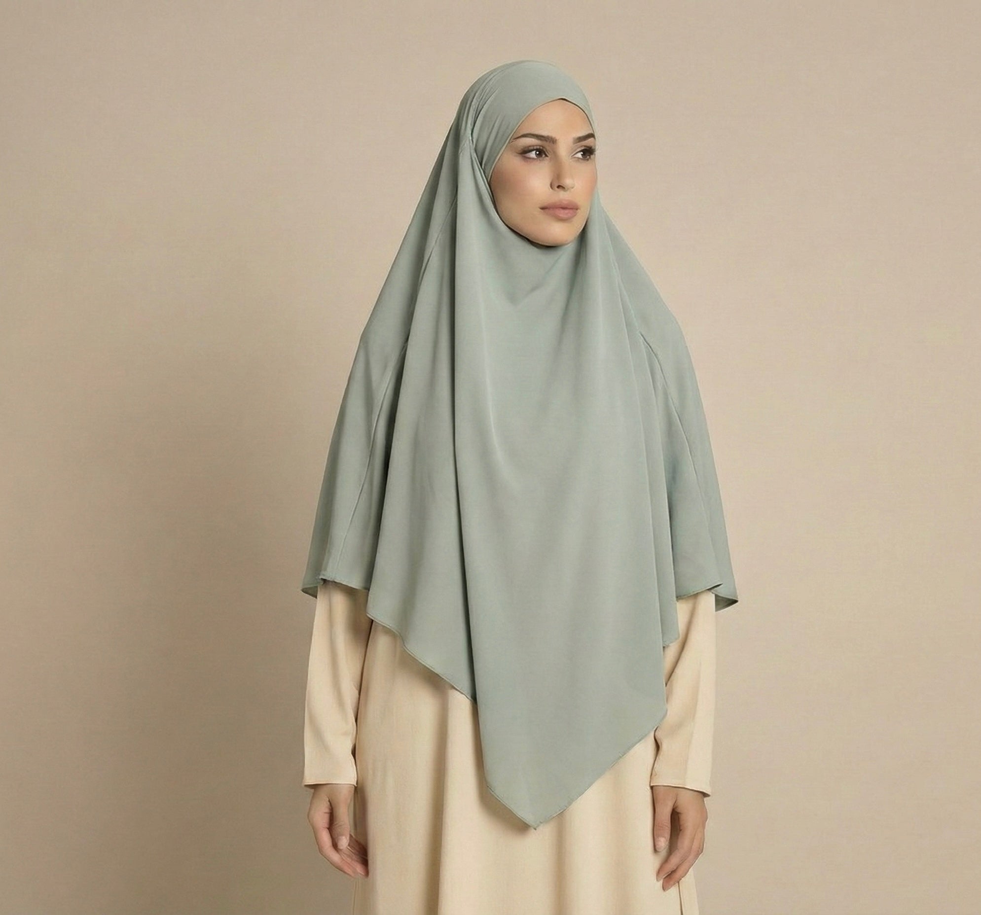 Khimar pointu en Jersey Premium