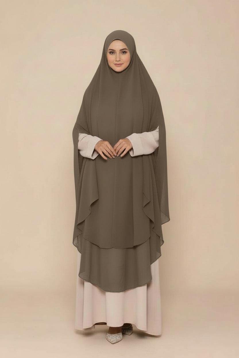 Khimar Long Mousseline