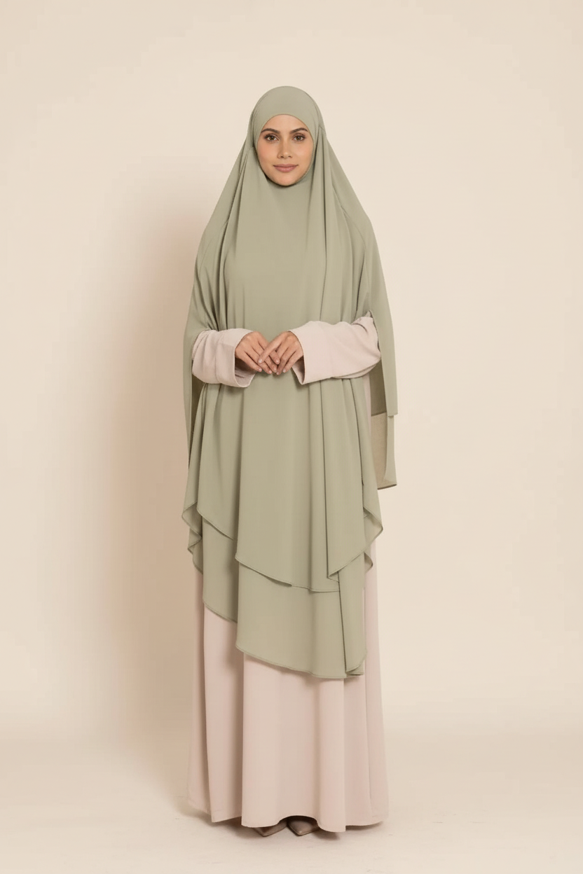 Khimar Long Mousseline