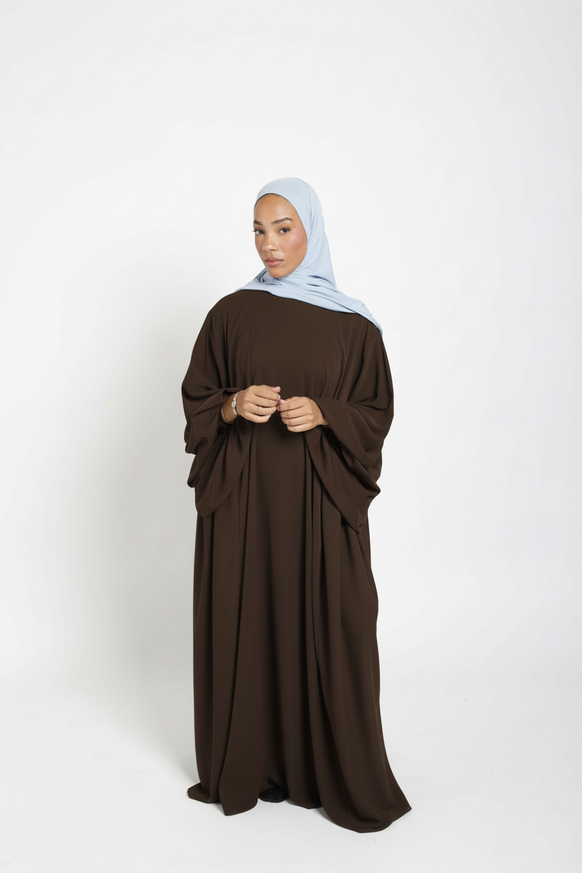 Abaya manches bouffantes
