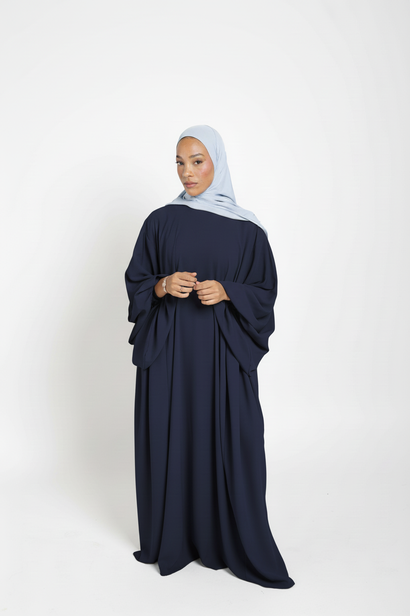 Abaya manches bouffantes