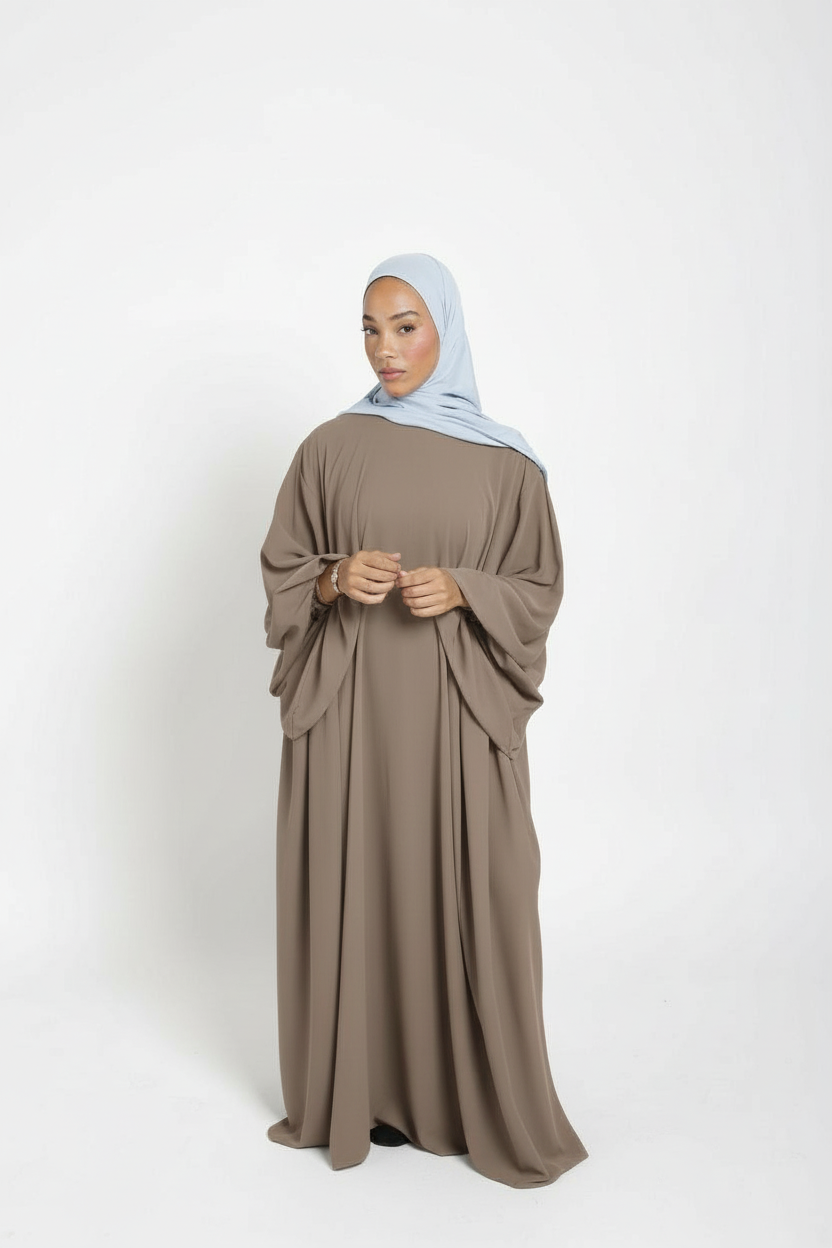 Abaya manches bouffantes