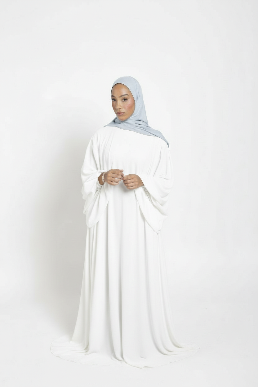 Abaya manches bouffantes