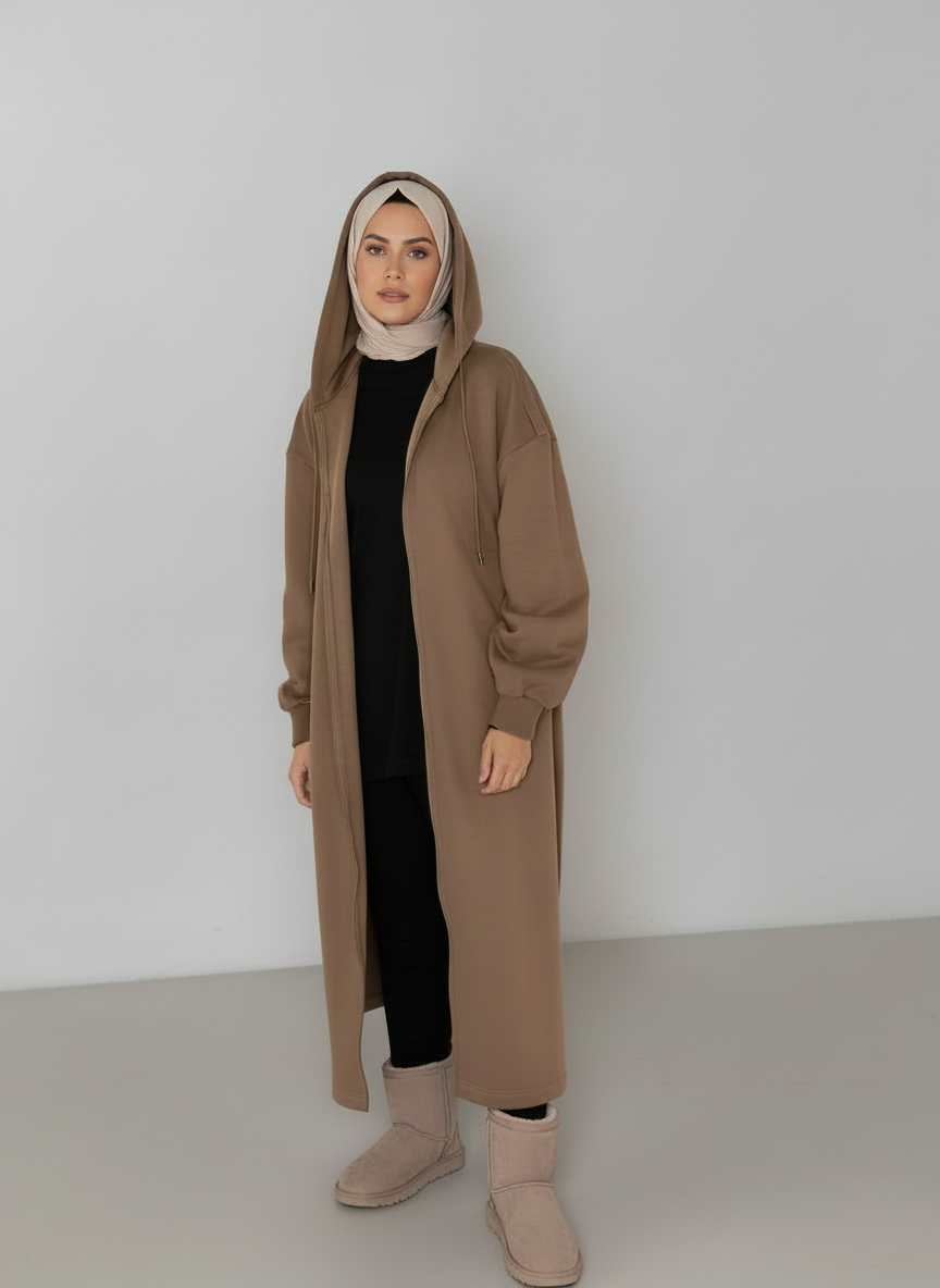 Veste Sweat longue à capuche