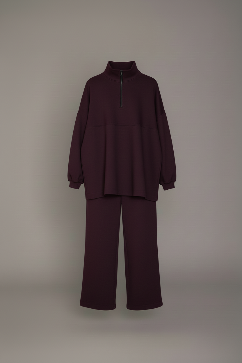 Ensemble jogging Zip