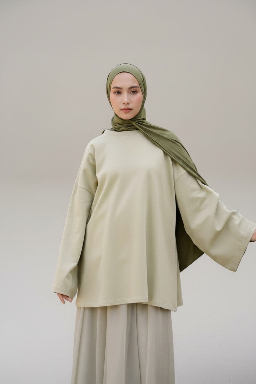 T-shirt oversize manches longues