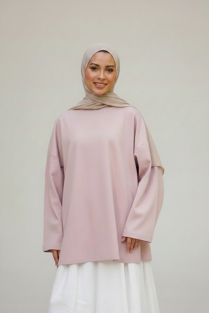 T-shirt oversize manches longues