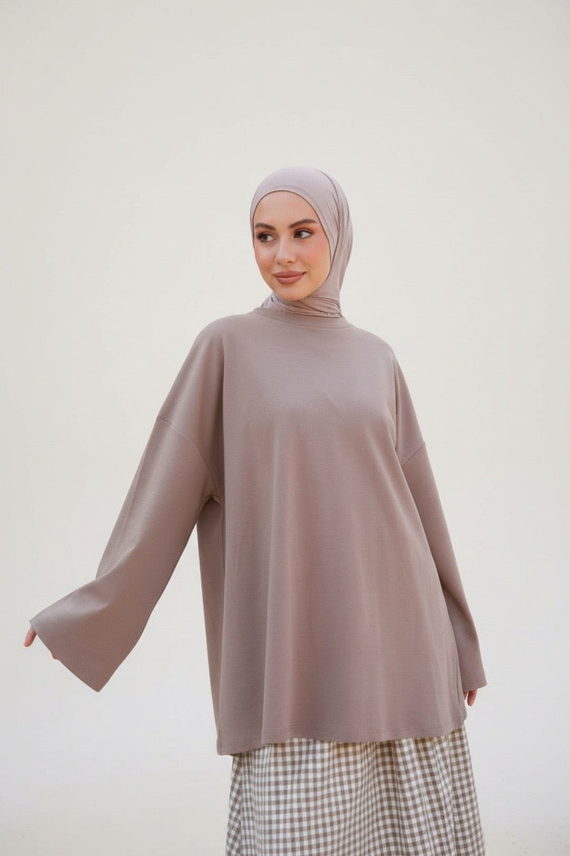 T-shirt oversize manches longues