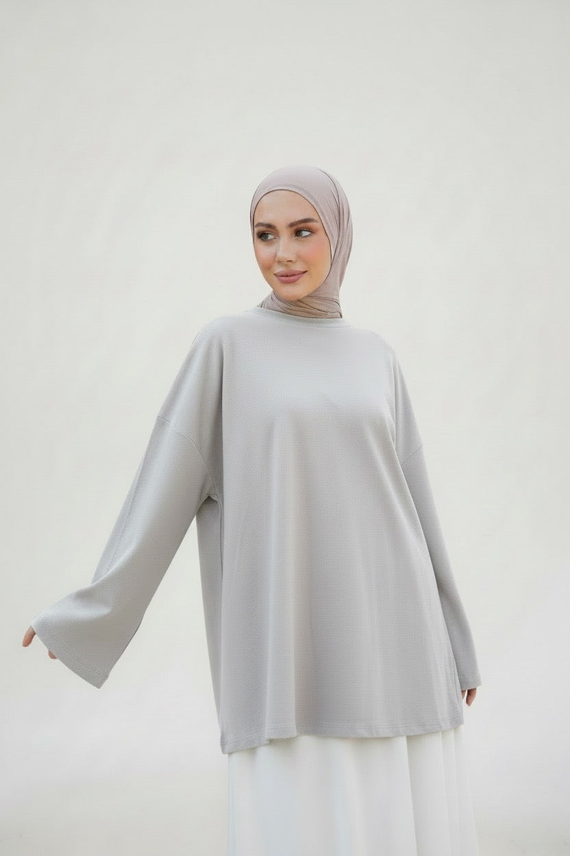 T-shirt oversize manches longues