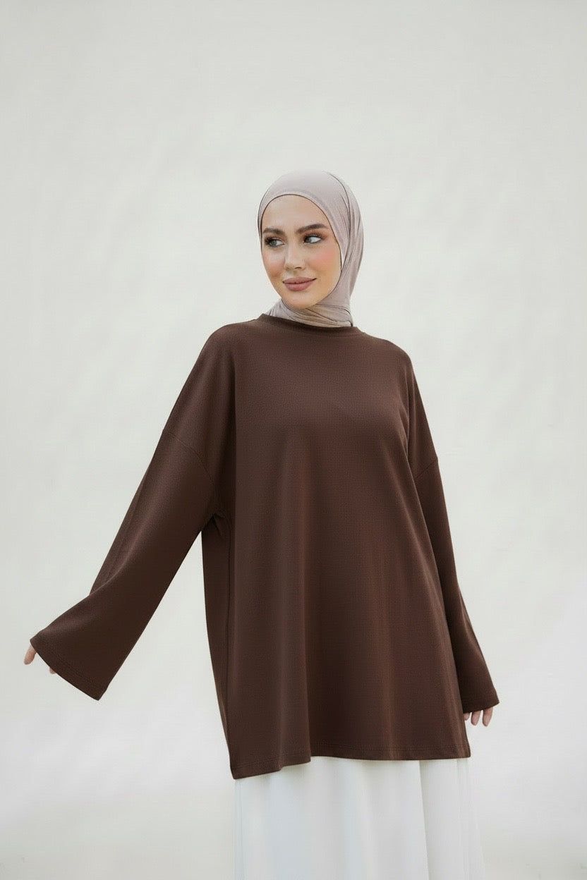 T-shirt oversize manches longues