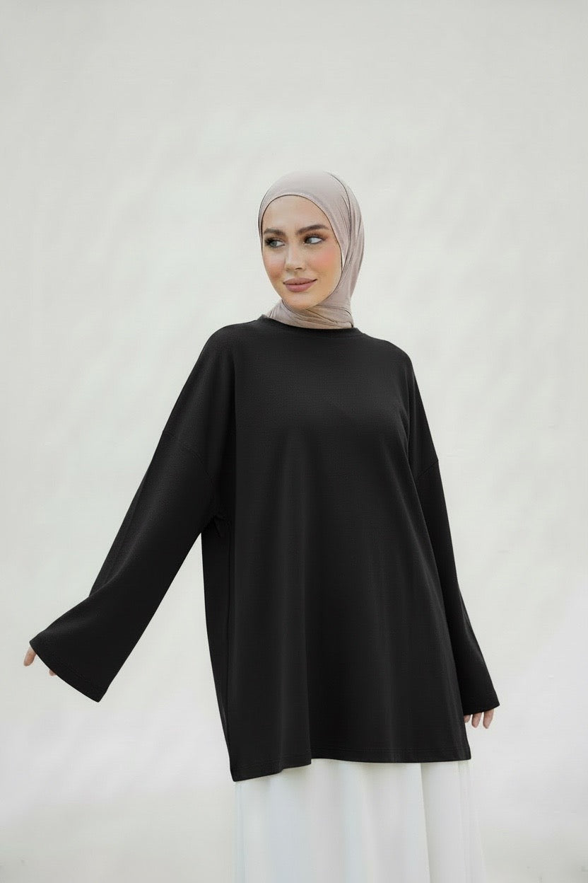 T-shirt oversize manches longues