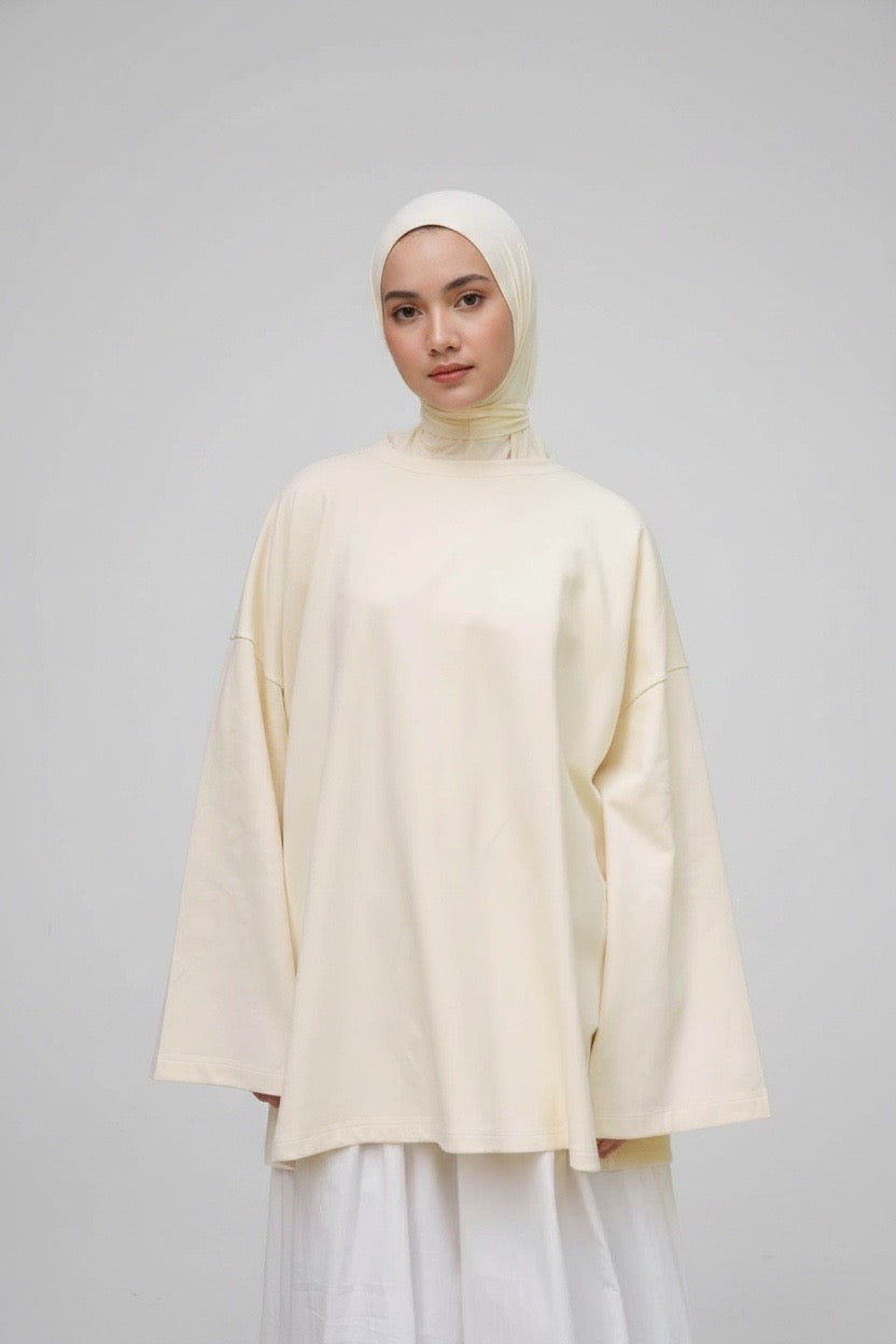 T-shirt oversize manches longues