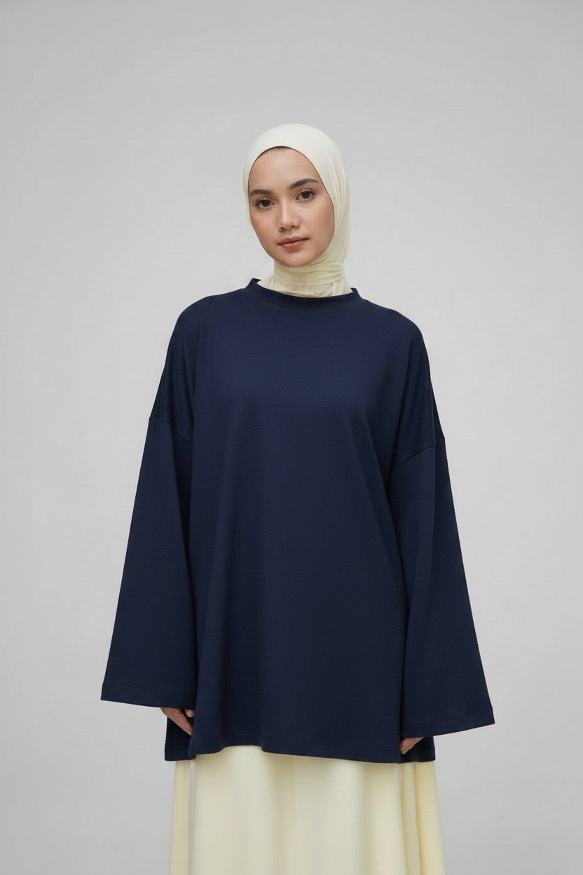 T-shirt oversize manches longues